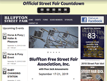 Tablet Screenshot of blufftonstreetfair.com